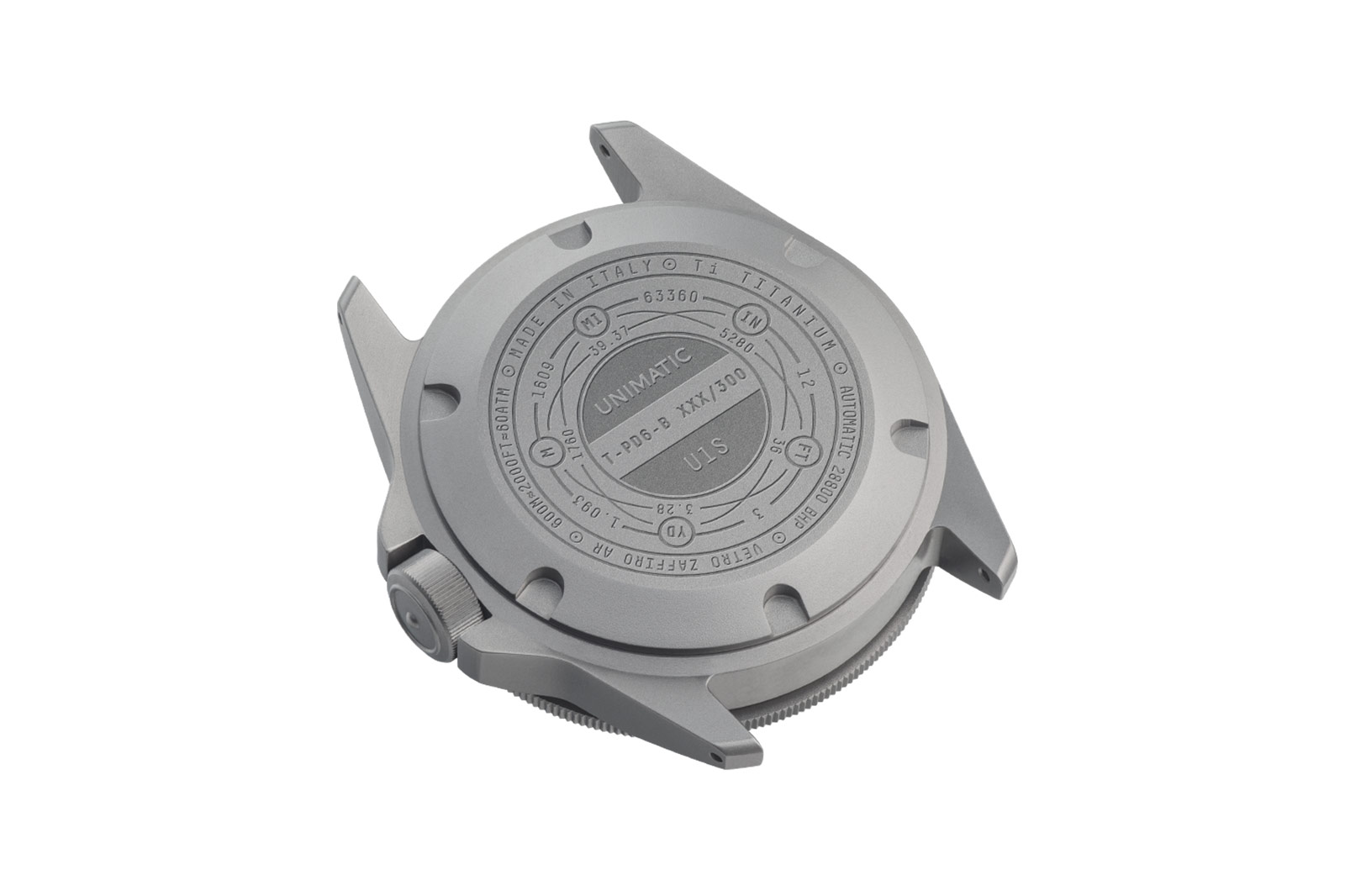 Unimatic Prodiver Modello Uno U1S-T-PD6 Caseback
