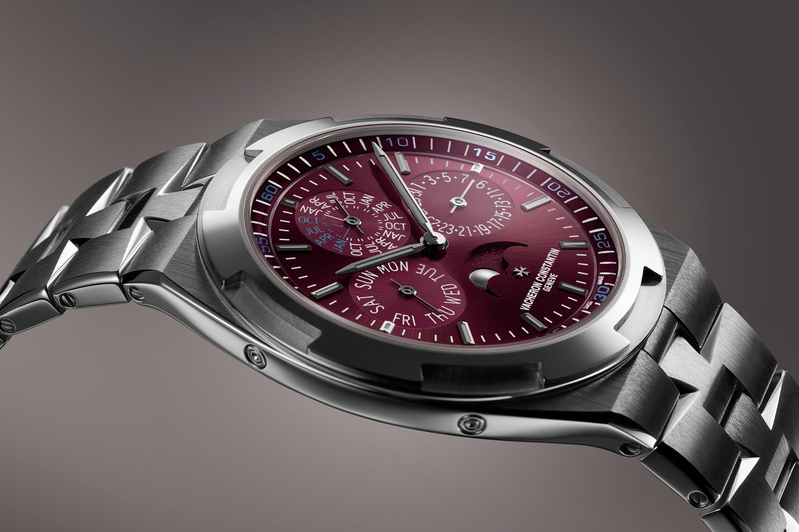 Vacheron Constantin Overseas Perpetual Calendar Ultra-Thin Burgundy White Gold