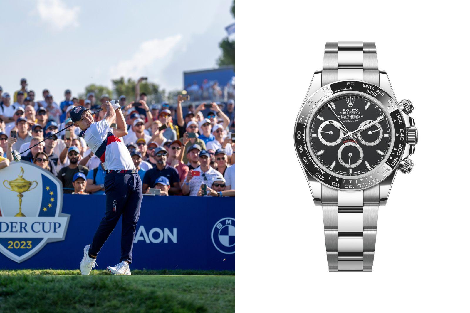 Collin Morikawa Rolex Daytona Black Dial