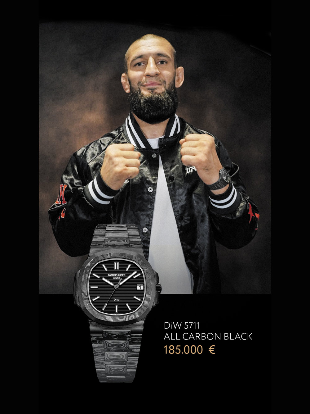 Designa Individual Black Grail Celebrates Khamzat Chimaev Championship