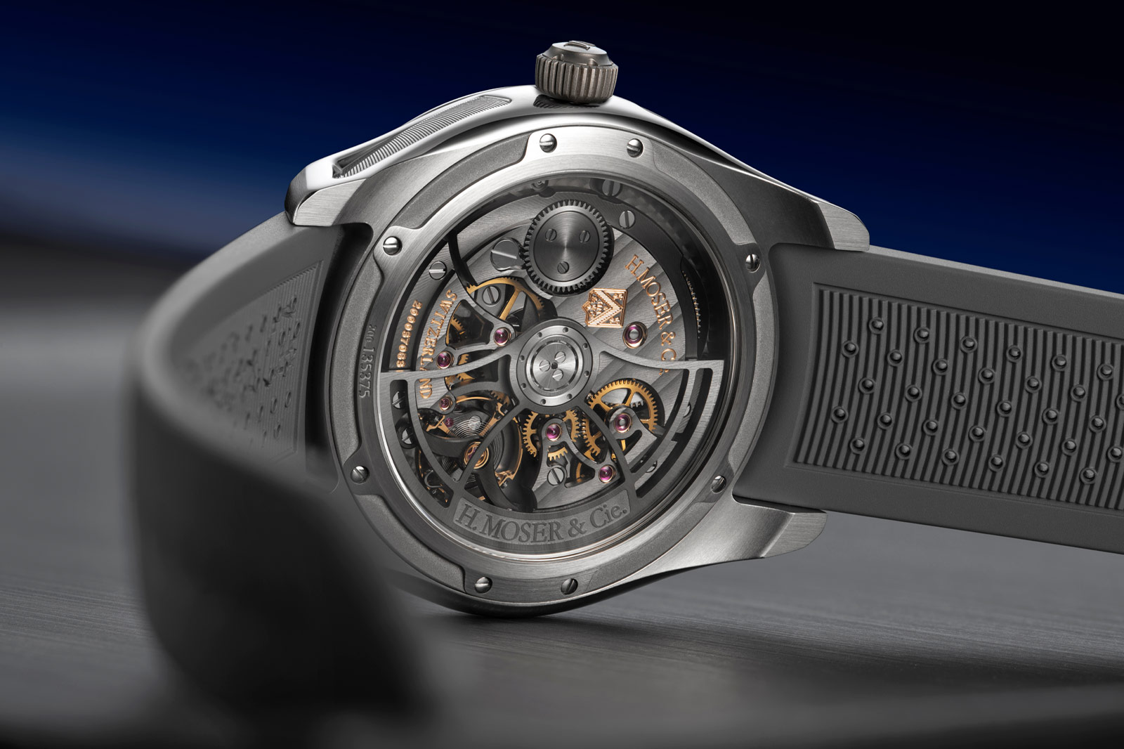 H Moser and Cie Pioneer Flying Hours Stainless Steel