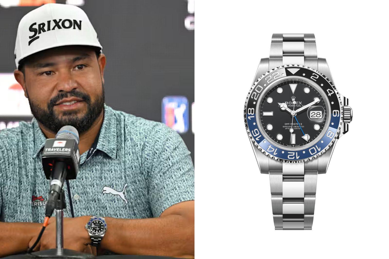 JJ Spaun Rolex GMT Master 2 BLNR Batman