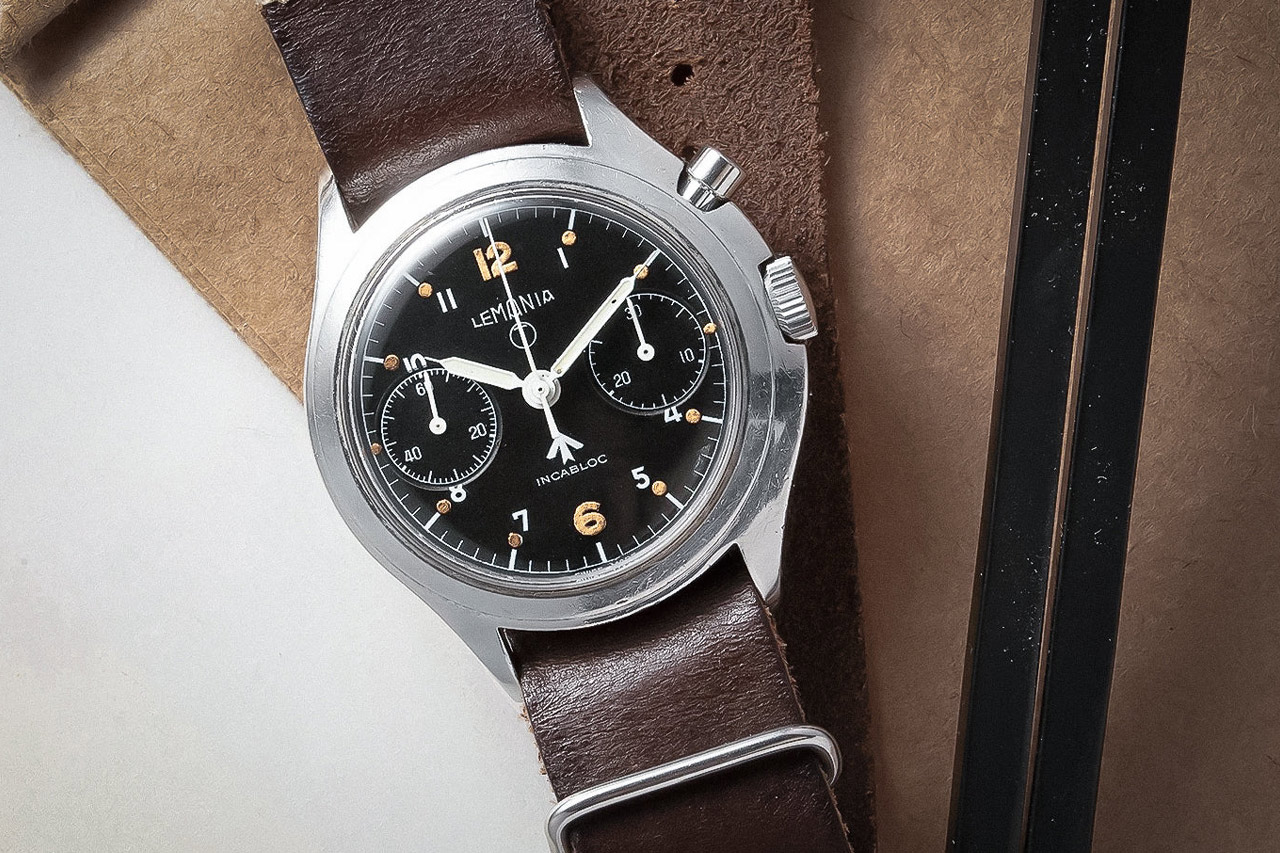Lemania RAF Monopusher Series 3