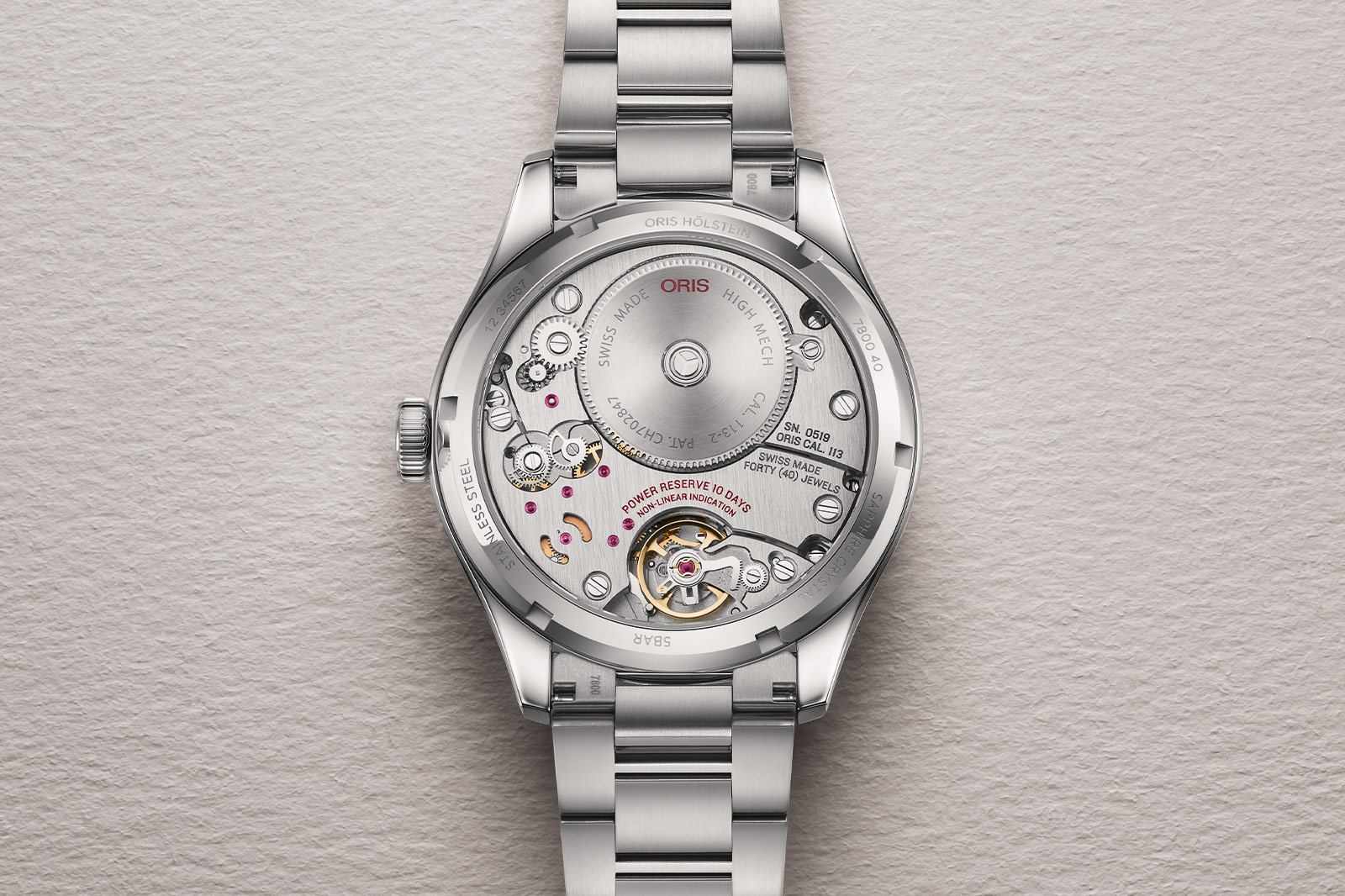 Oris Big Crown Calibre 113 Caseback