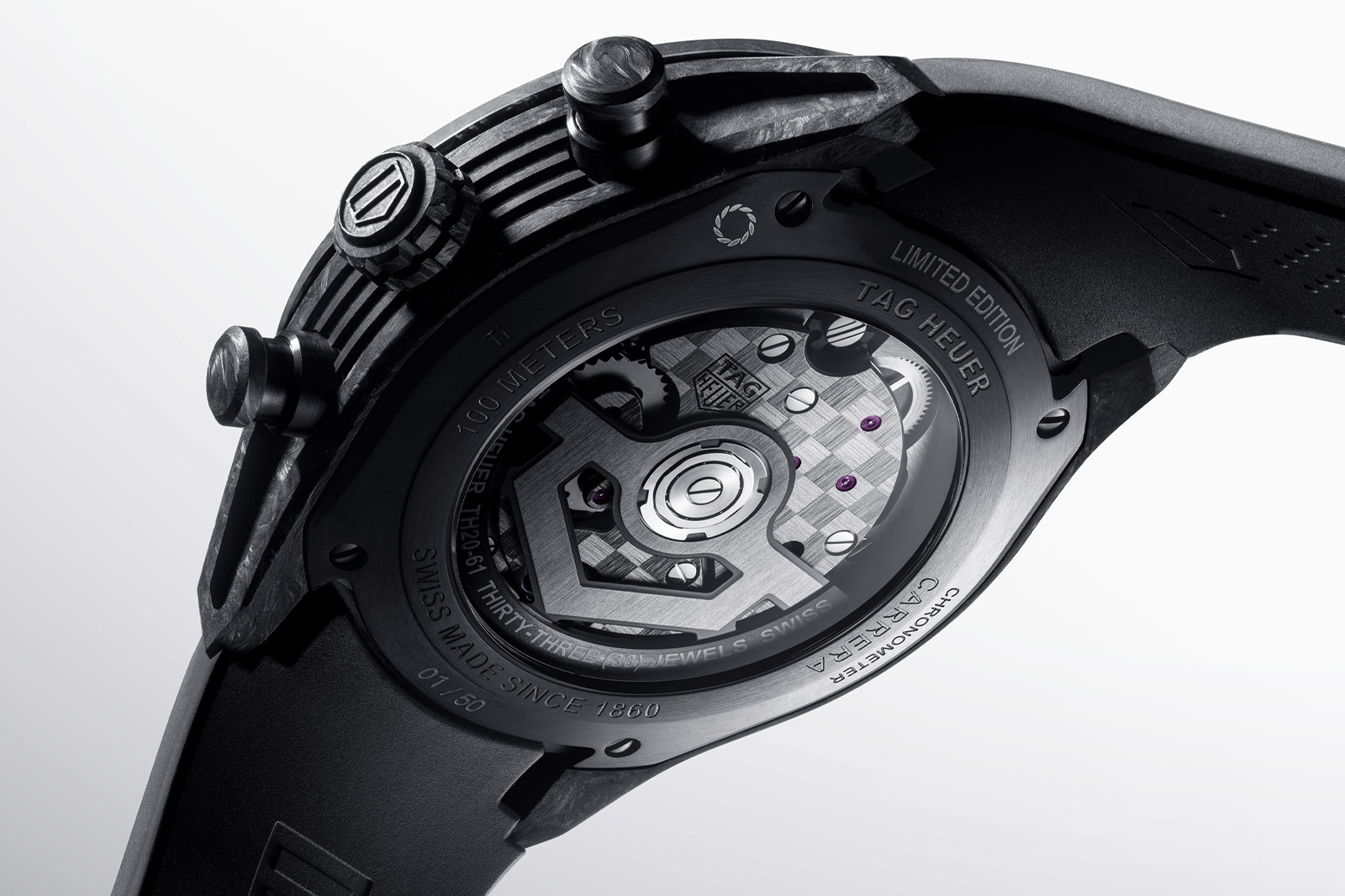 Tag Heuer Carrera Chronograph Tourbillon Extreme Sport TH-Carbonspring Caseback