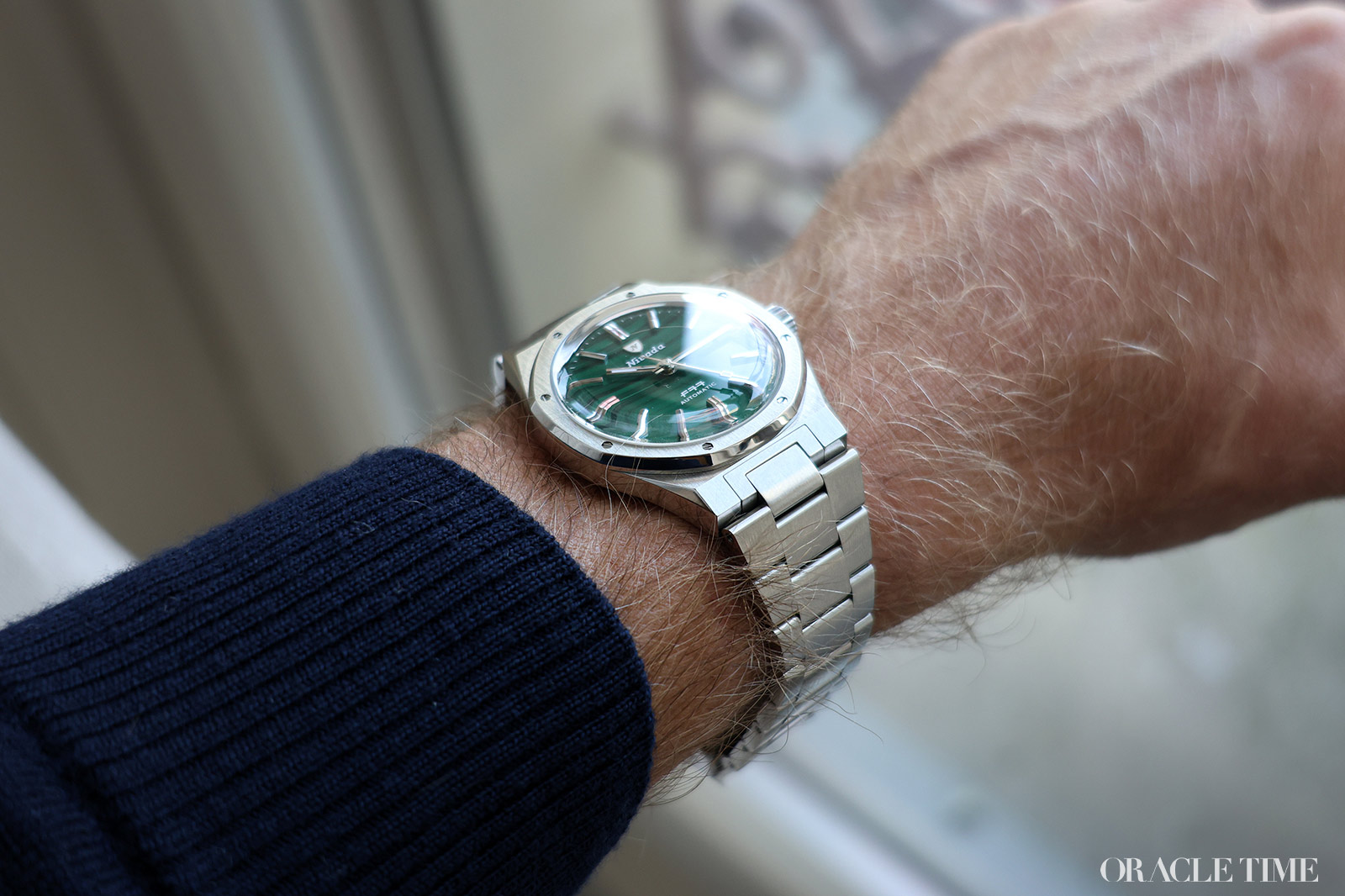 Nivada Grenchen F77 Stone Dials Malachite