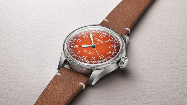 Oris x Cervo Volante Release Big Crown Pointer Date with Burnt Maple Dial