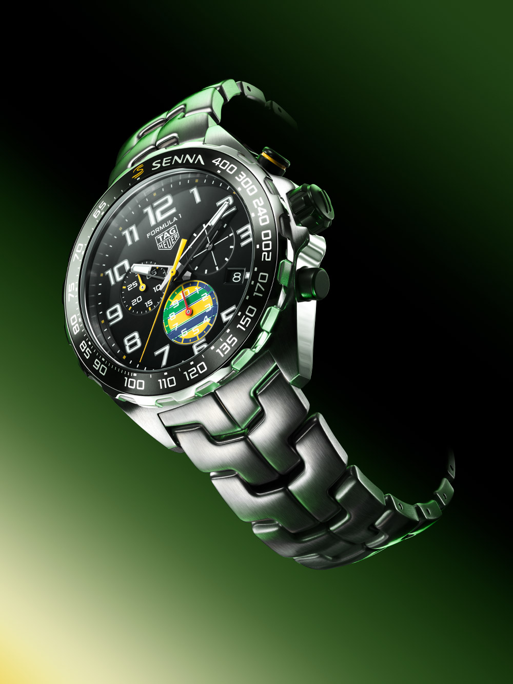 Tag Heuer Formula 1 Chronograph x Senna for São Paulo Grand Prix