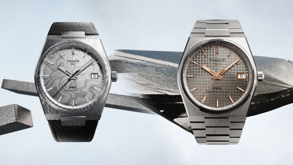 Tissot PRX Presented in Titanium and Damascus Steel for First Time
