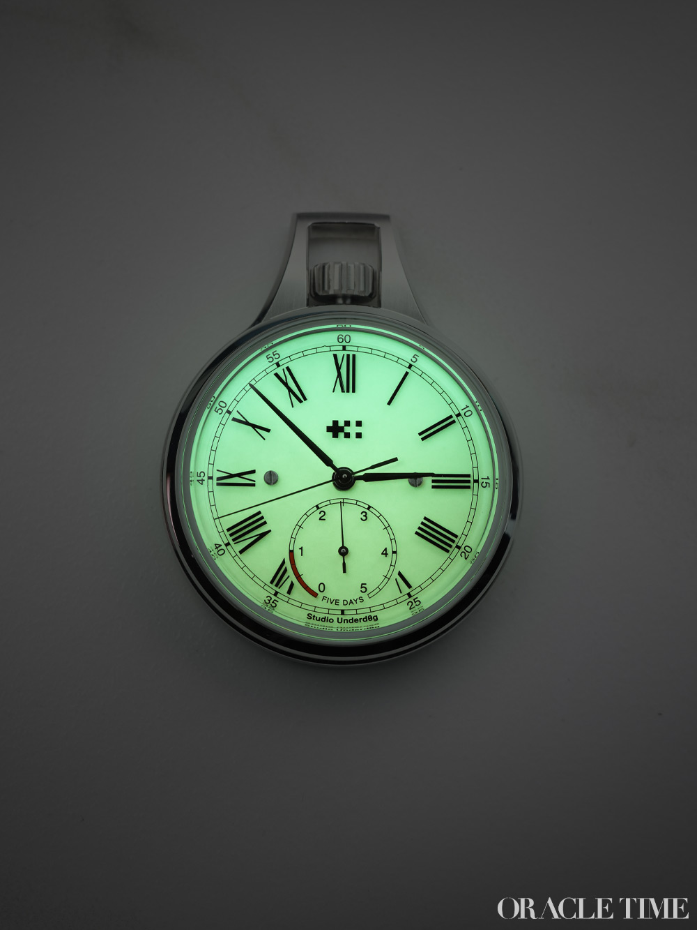 Christopher Ward x Studio Underd0g Alliance 02 Pocket Watch Lume