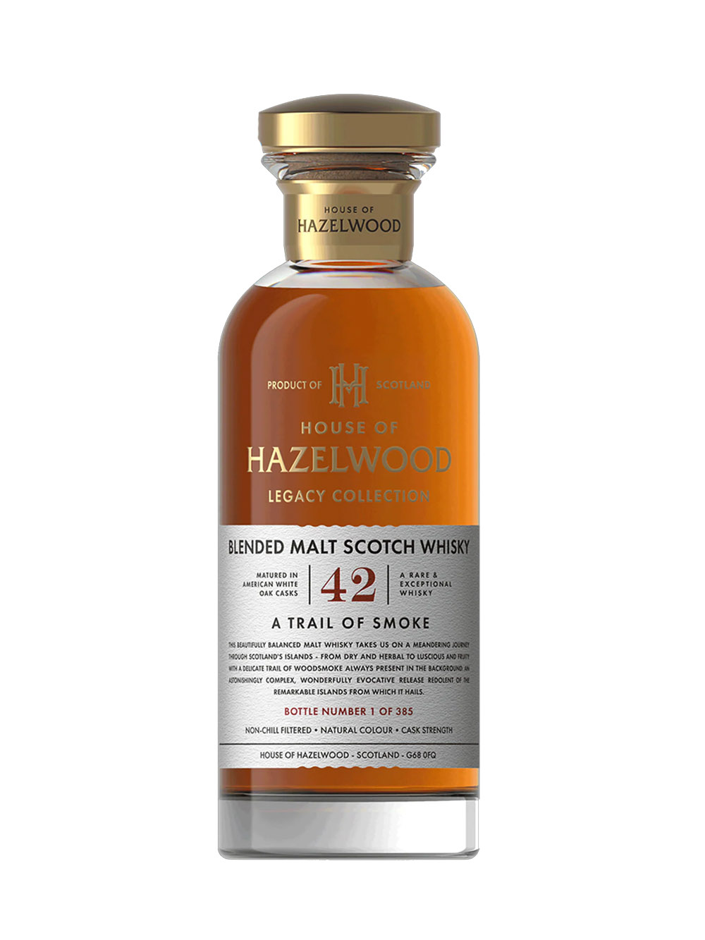 House Of Hazelwood A Trail Of Smoke 42 Year Old Blended Malt