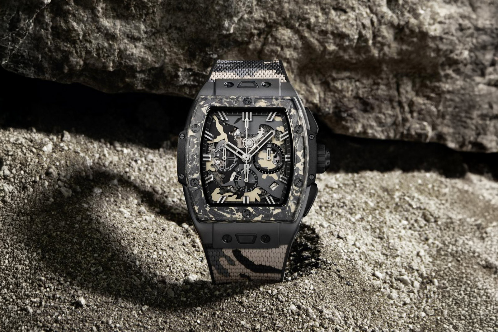Hublot Spirit of Big Bang Ceramic Carbon Beige Camo