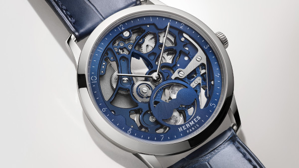 Hermès Expand Slim D’Hermès Squelette Lune Range in Titanium and Platinum