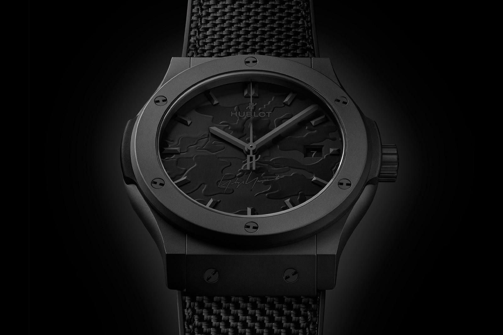 Hublot Classic Fusion Yohji Yamamoto All Black Camo Pushes Stealth Design to the Next Level