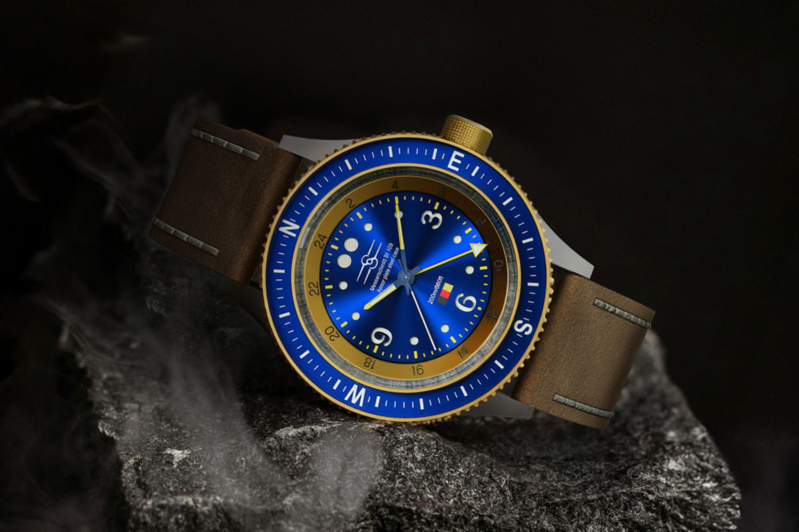 Sopwith Watch Company Aero Marquis Messerschmitt Bf 109 Pas-de-Calais Is Made from Vintage Planes
