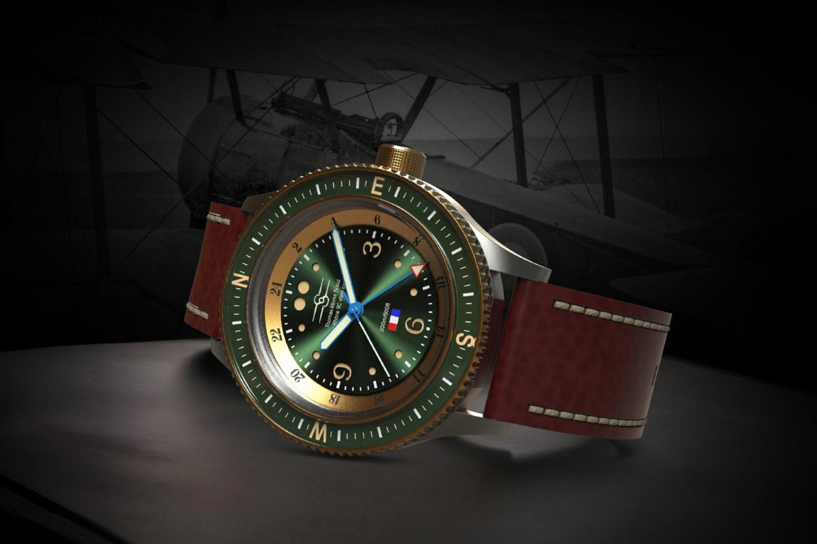 Sopwith Watch Company Aero Marquis Thomas-Morse Scout Limited Edition GMT