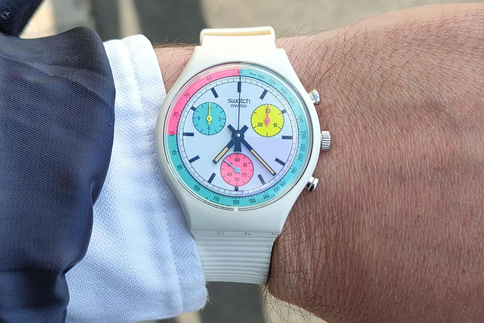 Swatch White Horse Chronograph, image credit: @remyvd (Reddit)