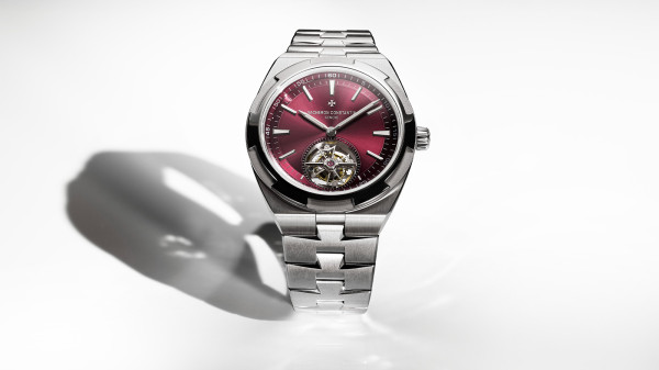 Vacheron Constantin Unveils Titanium Overseas Tourbillon with Deep Red Dial