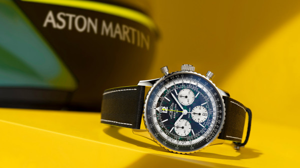 Breitling Becomes Official Watch Partner of Aston Martin with Navitimer B01 Chronograph 43 Aston Martin Aramco Formula One™ Team