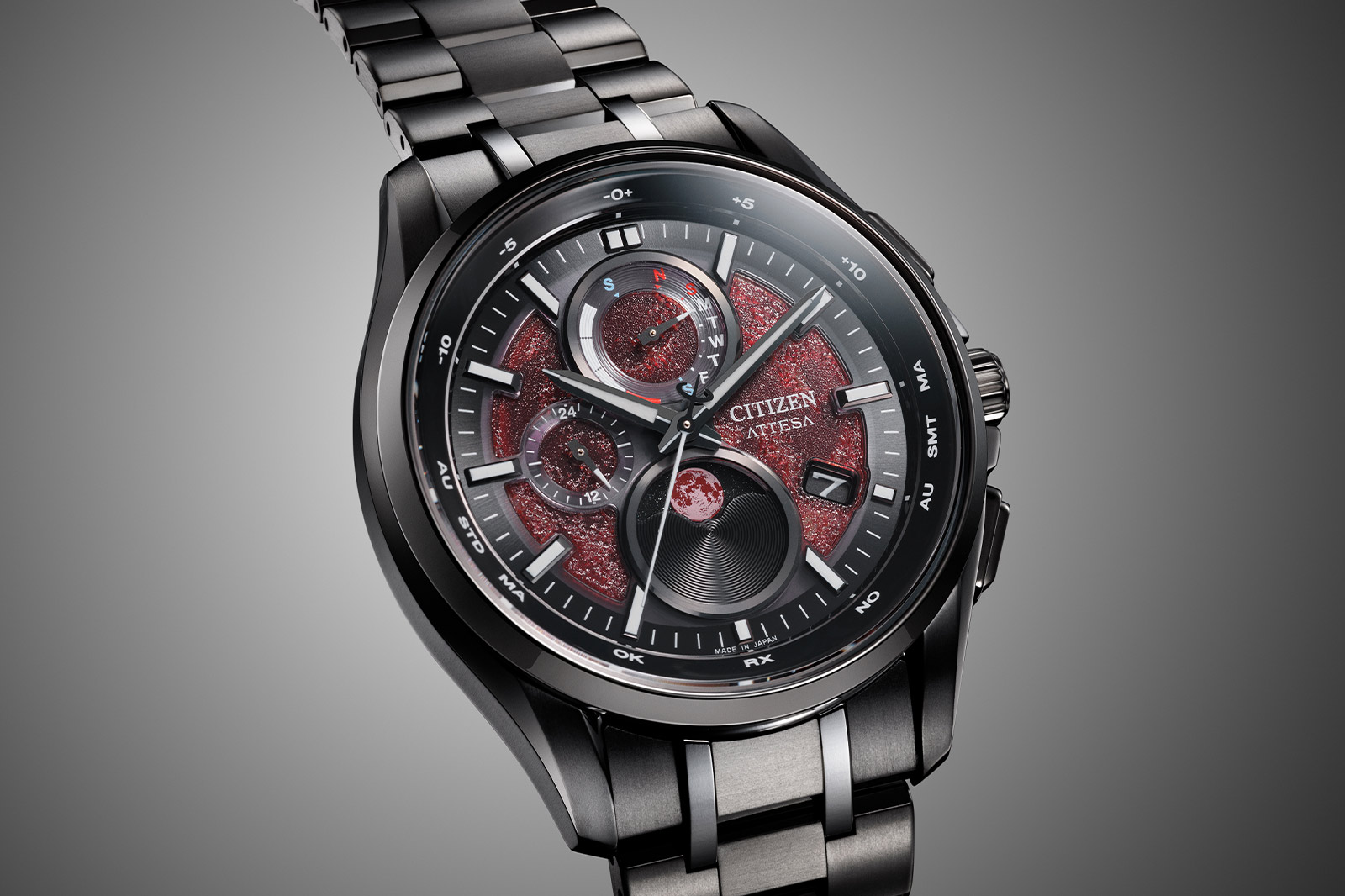 Citizen Attesa Shades of Red Moonphase BY1005-73Z 