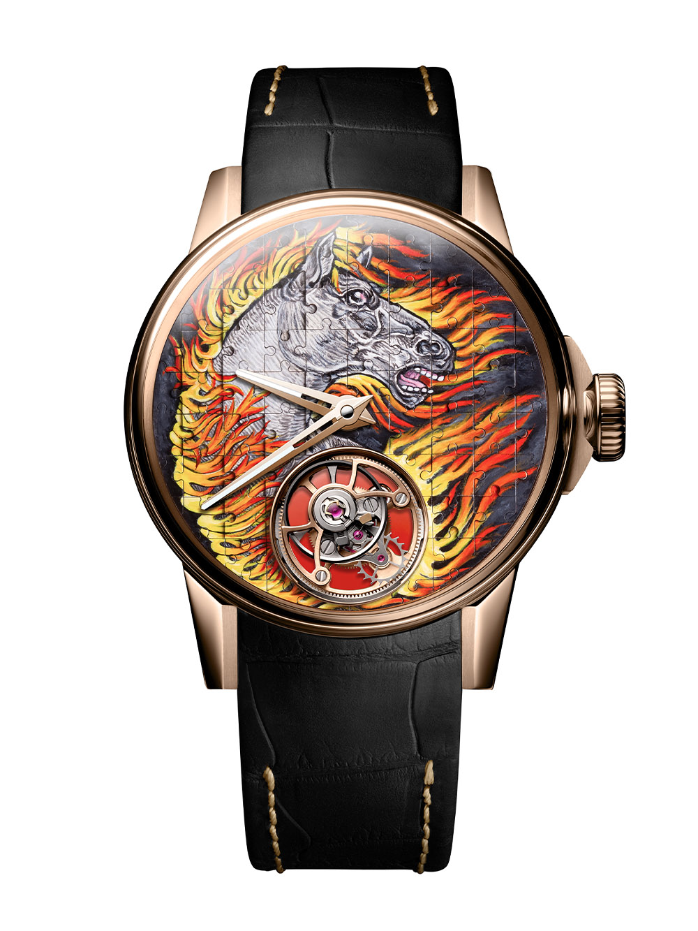 Louis Moinet Tourbillon Puzzle Fire Horse