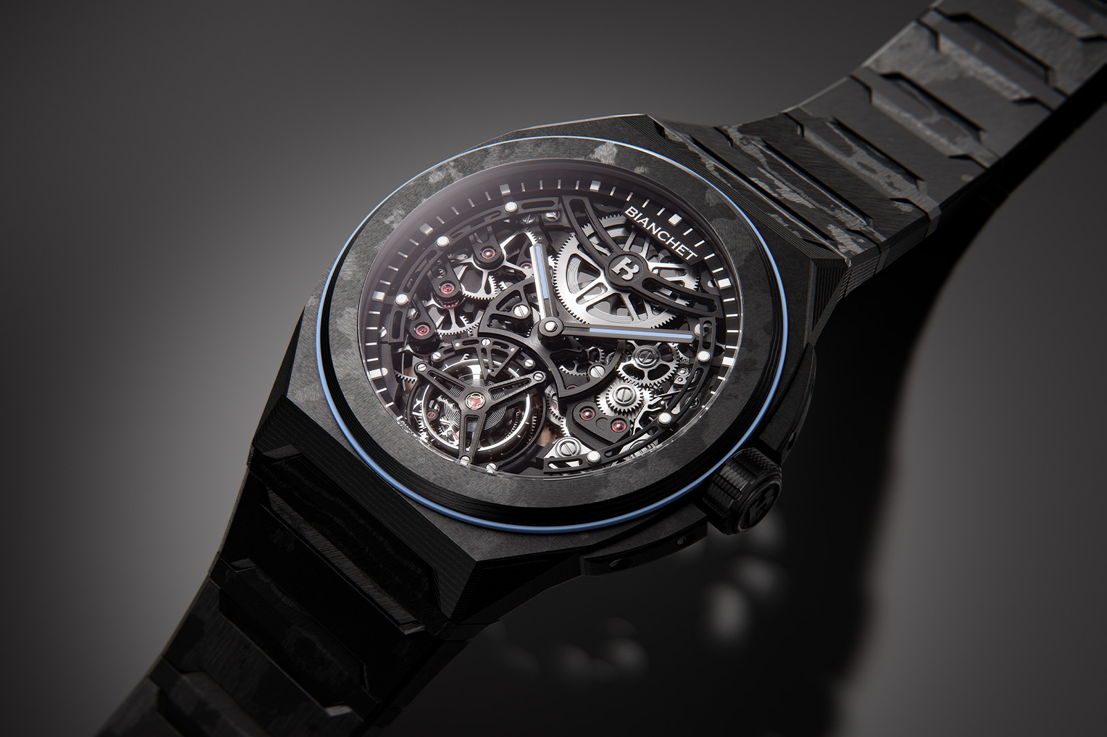Bianchet Launch UltraFino Rotondo Flying Tourbillon with Circular, Integrated Bracelet Design