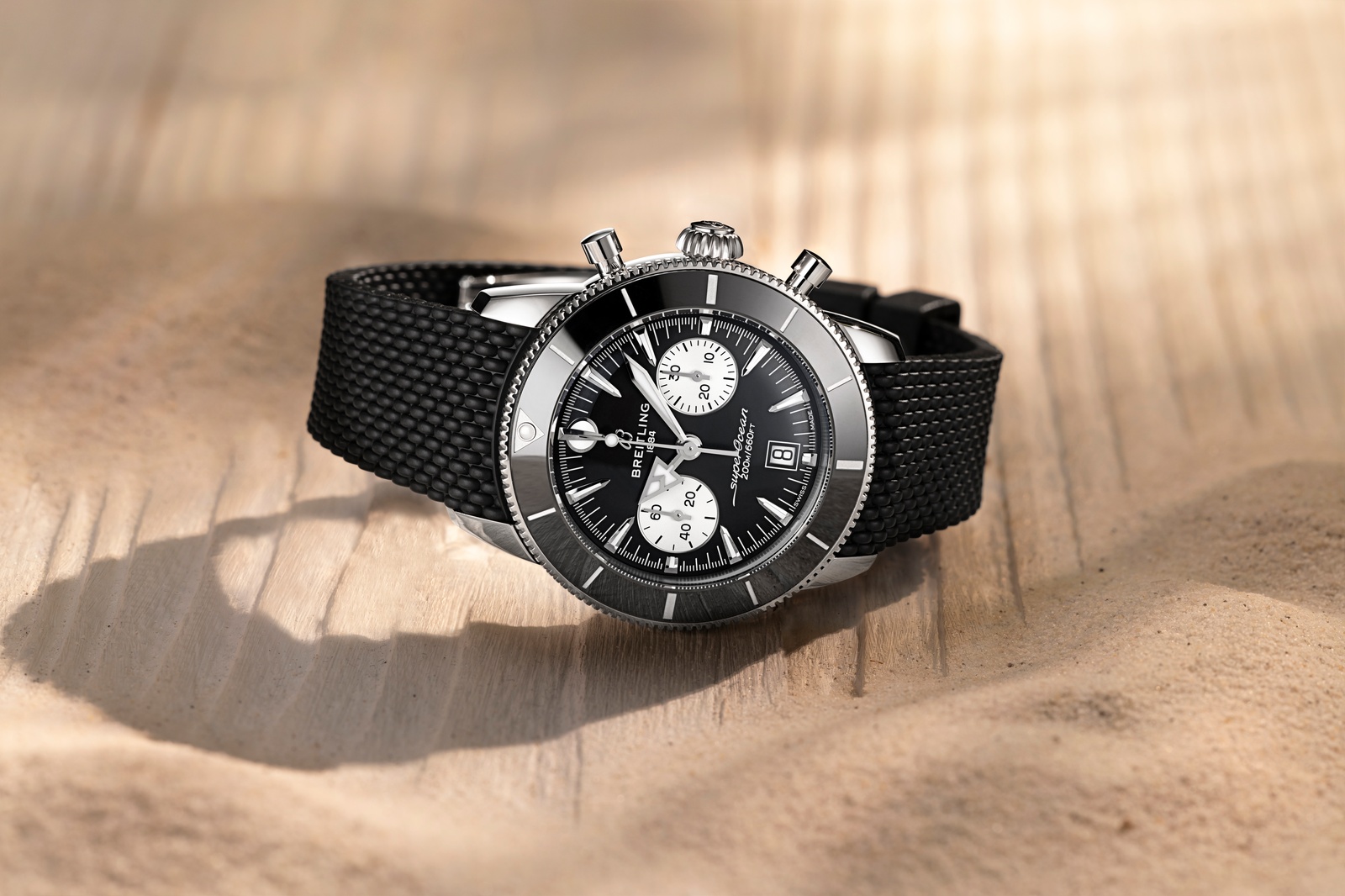 Breitling Launch Superocean Heritage B01 42 Chronograph in Reverse Panda