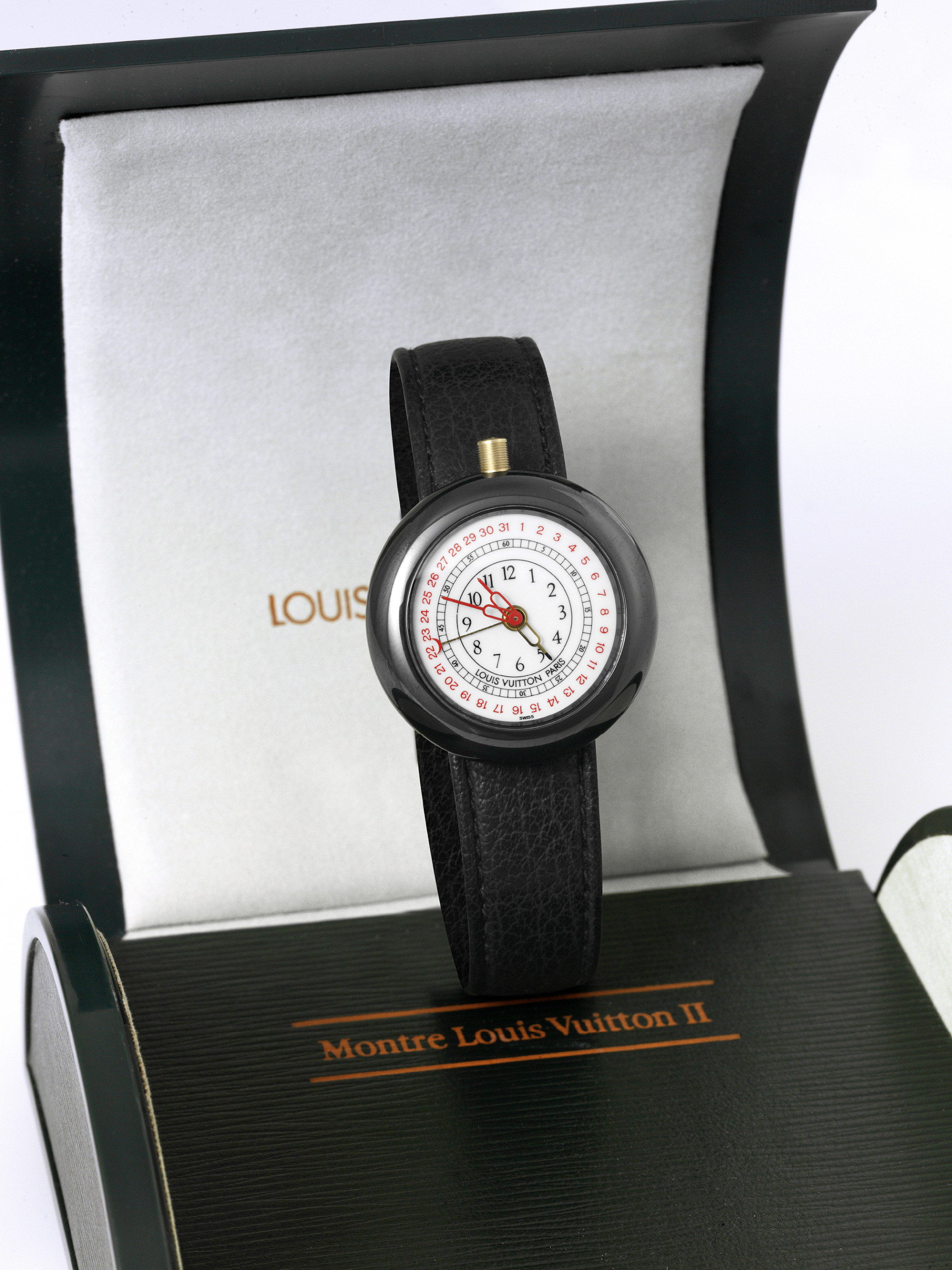 IWC Louis Vuitton Ceramic Alarm Ceramic Ref. 3100 1998 Antiquorum