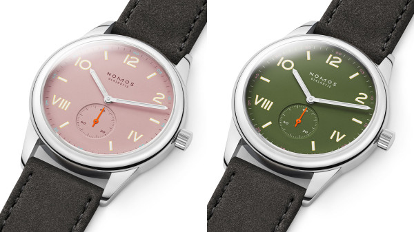 Nomos Glashütte Launch Club Campus All Olive and Full Rose Editions