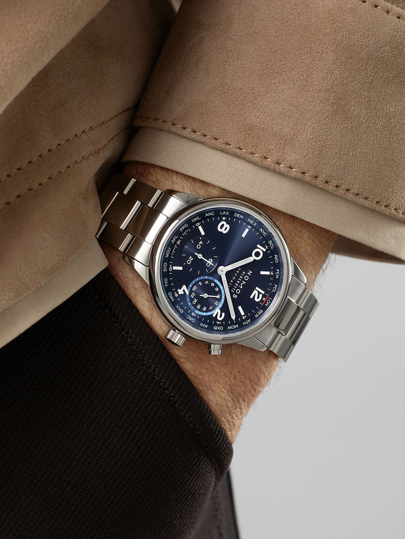 Nomos Glashütte Club Sport Neomatik Worldtimer Blue