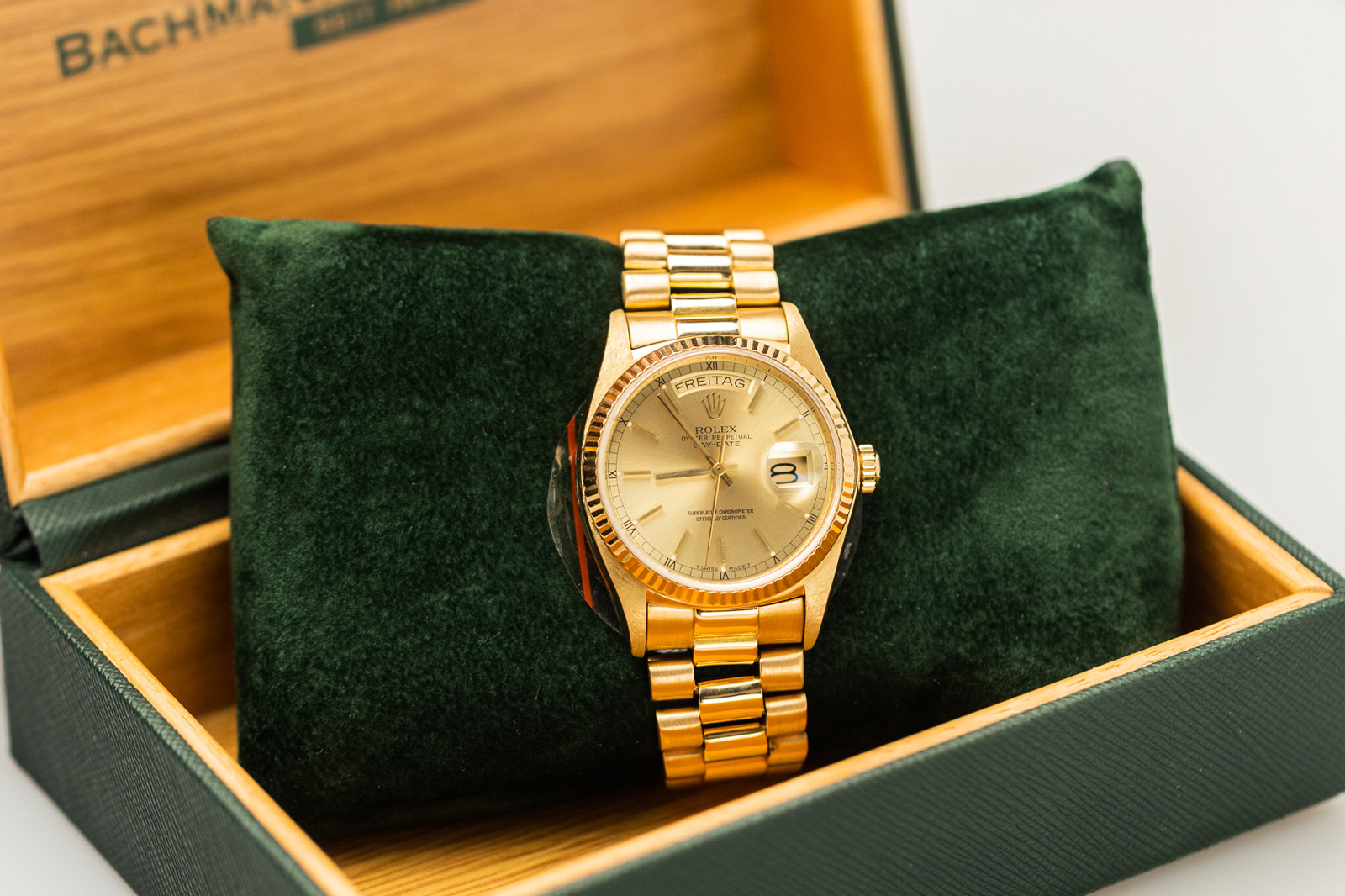 Rolex Day-Date Ref-18038 18k Yellow Gold President Bj-1980