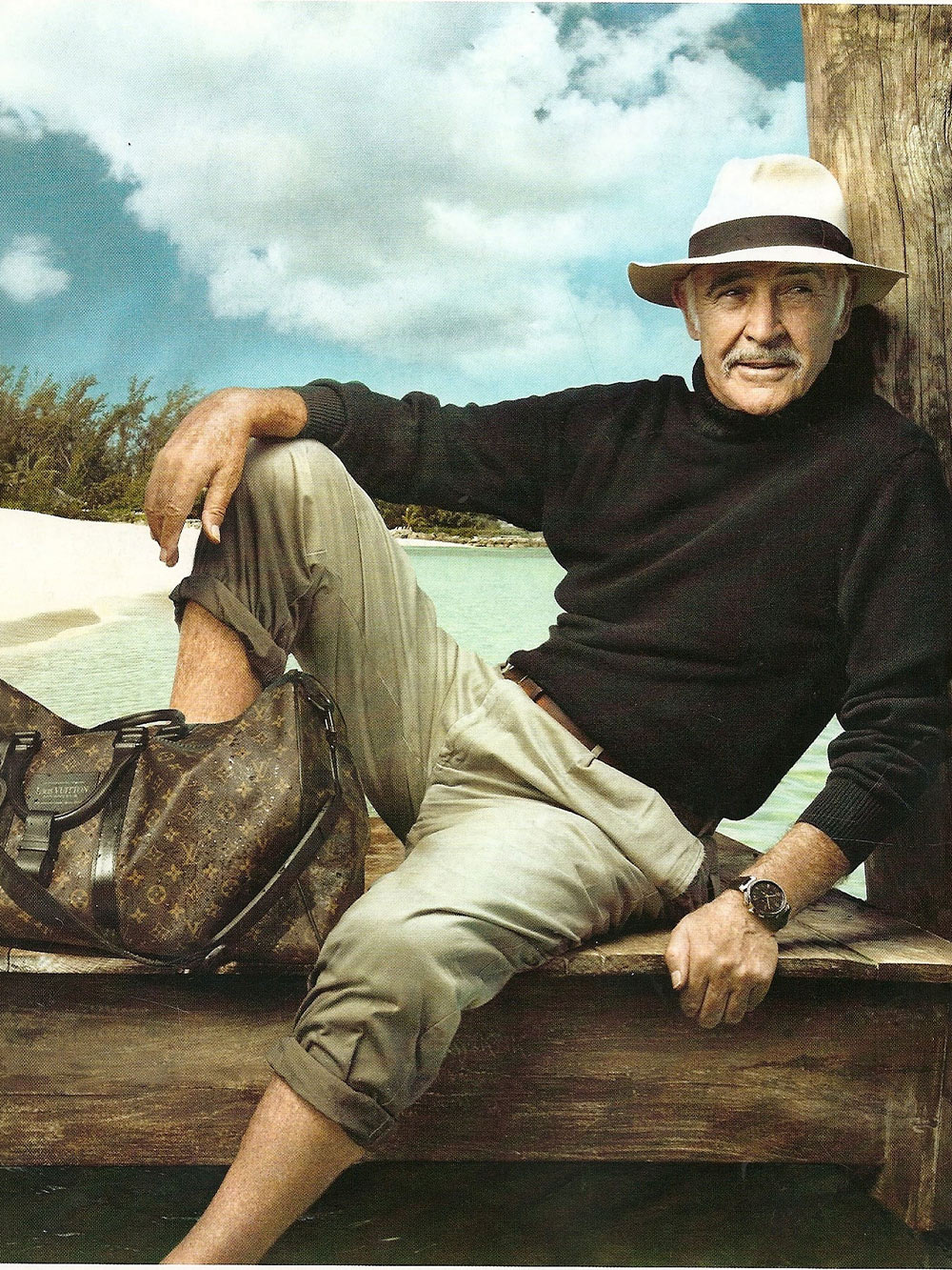 Sean Connery LV Vogue Advert Core Values Campaign Annie Leibovitz