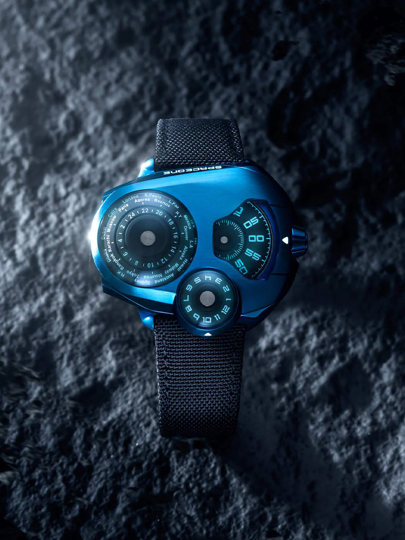SpaceOne Worldtimer Blue