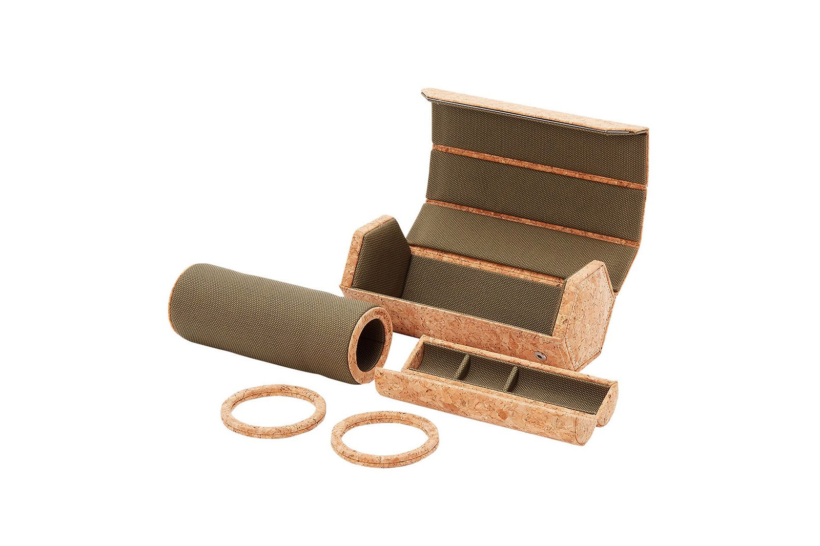 Wolf Cortica Triple Hexagon Watch Roll with Capsule