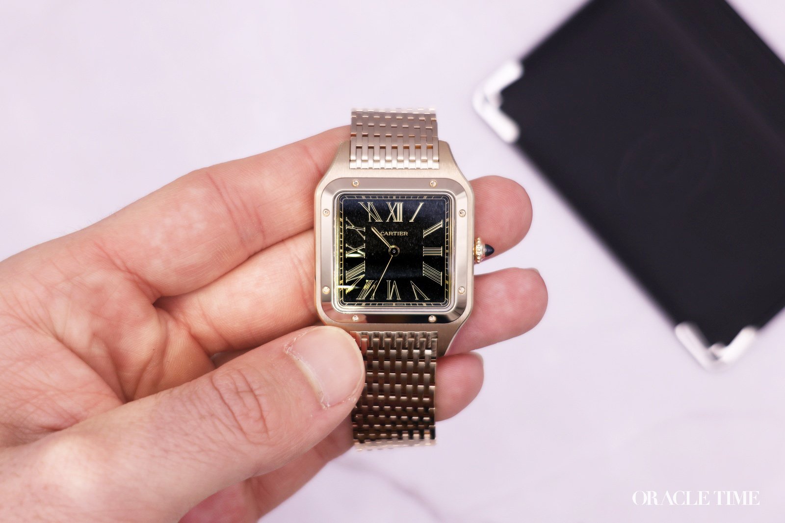 Cartier Santos-Dumont Obsidian