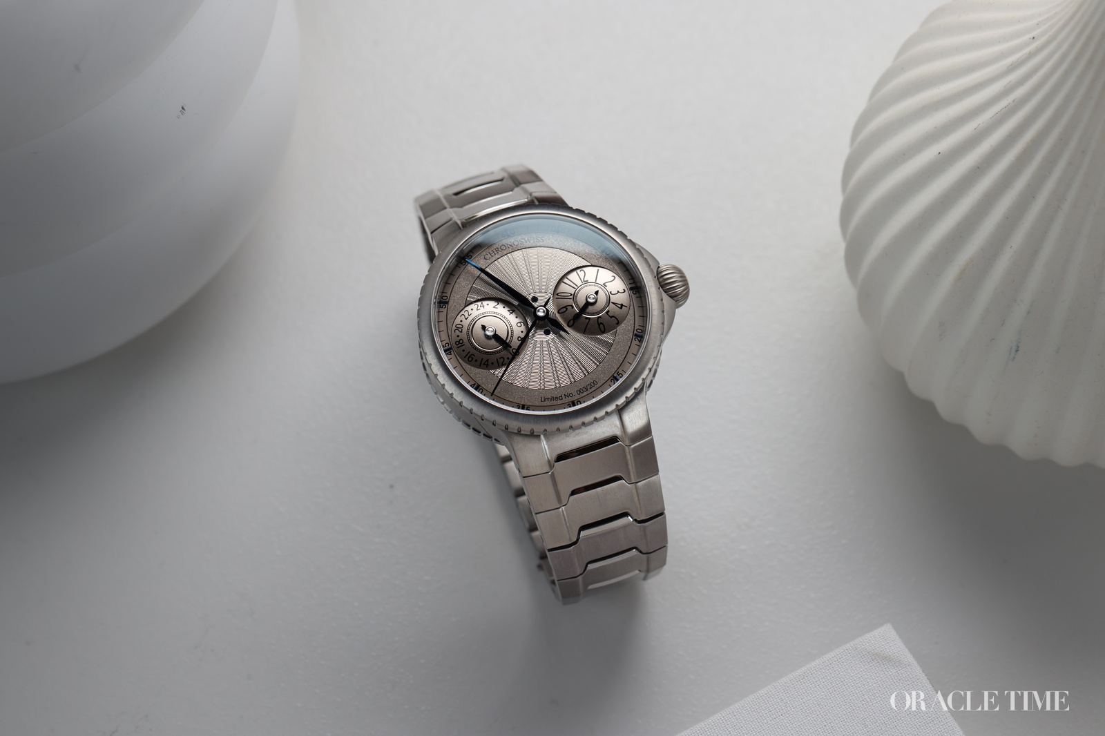 Chronoswiss Pulse GMT Silver Guilloche