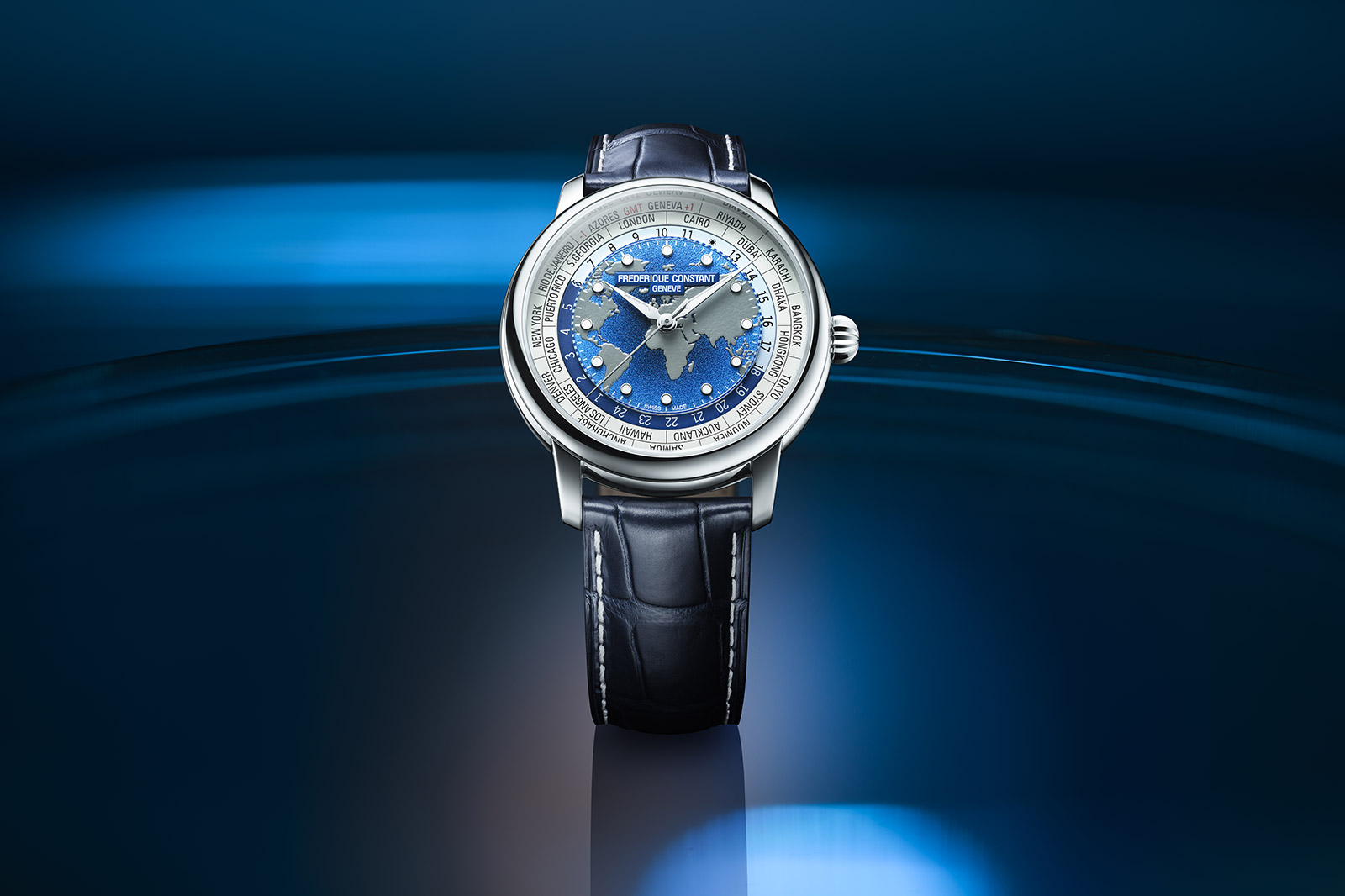 Frederique Constant Classic Worldtimer Manufacture FC-719BLW3H6