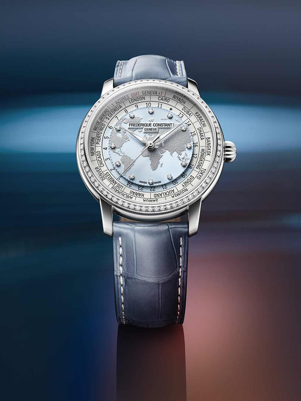 Frederique Constant Classic Worldtimer Manufacture FC-719LBWD3DH6