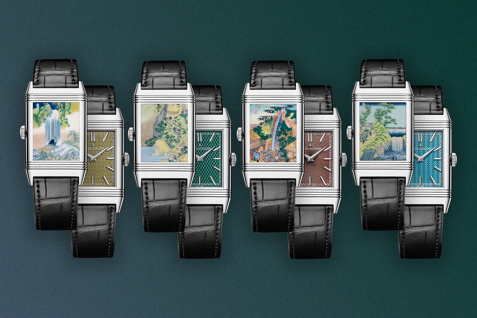 Jaeger-LeCoultre Reverso Tribute Enamel Hokusai Waterfalls Series