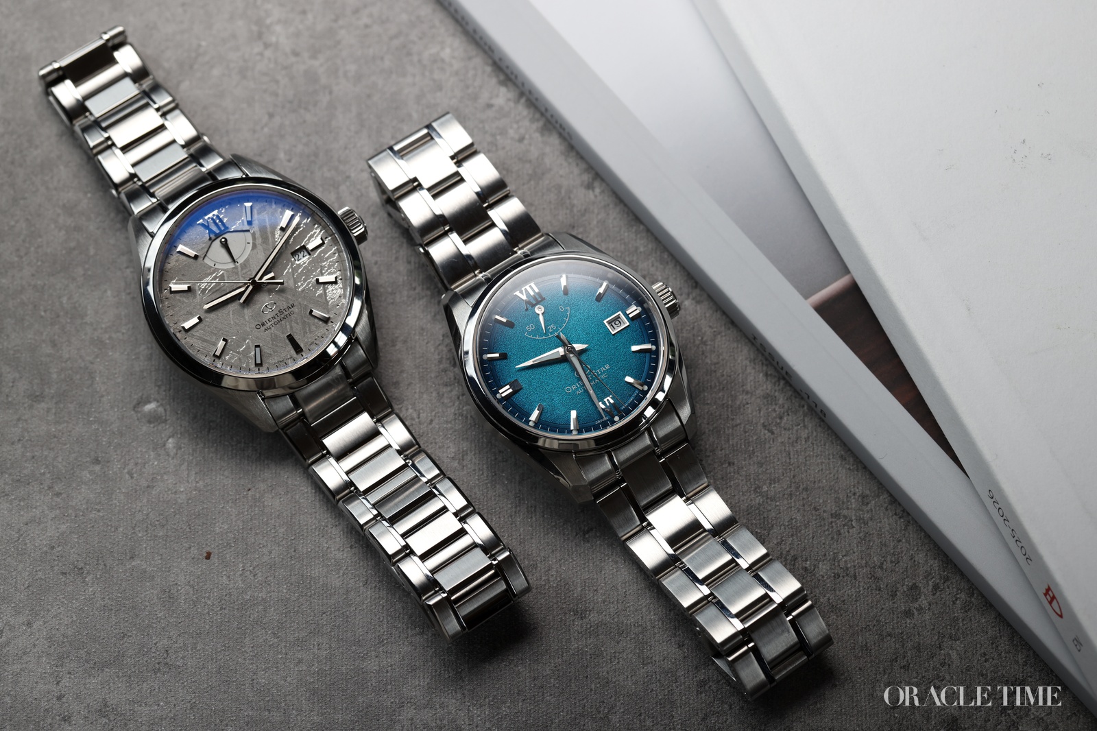Orient Star Contemporary Date 75th Anniversary M34 F8 Date Meteorite Editions