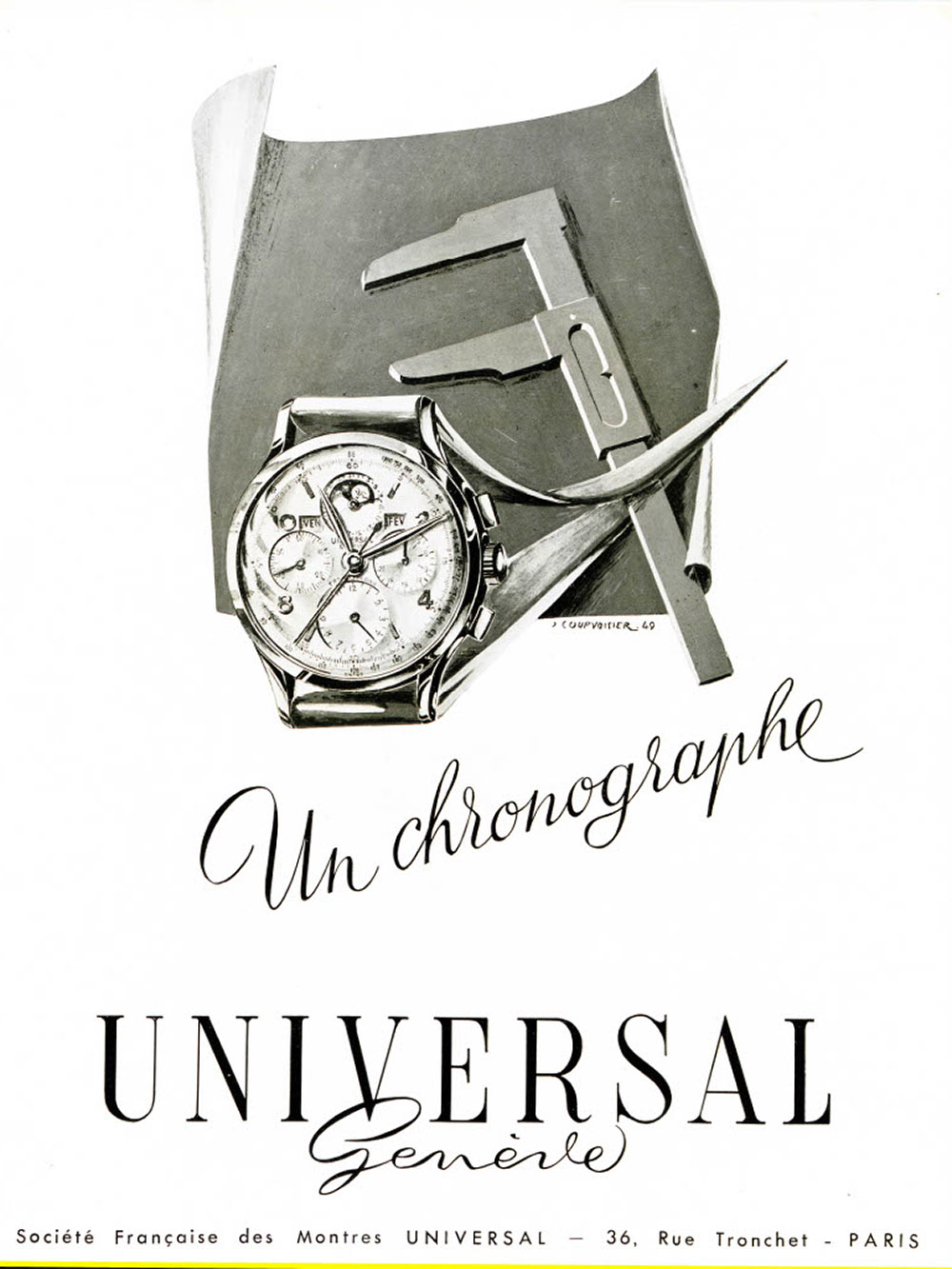 Universal Genève Vintage Advert