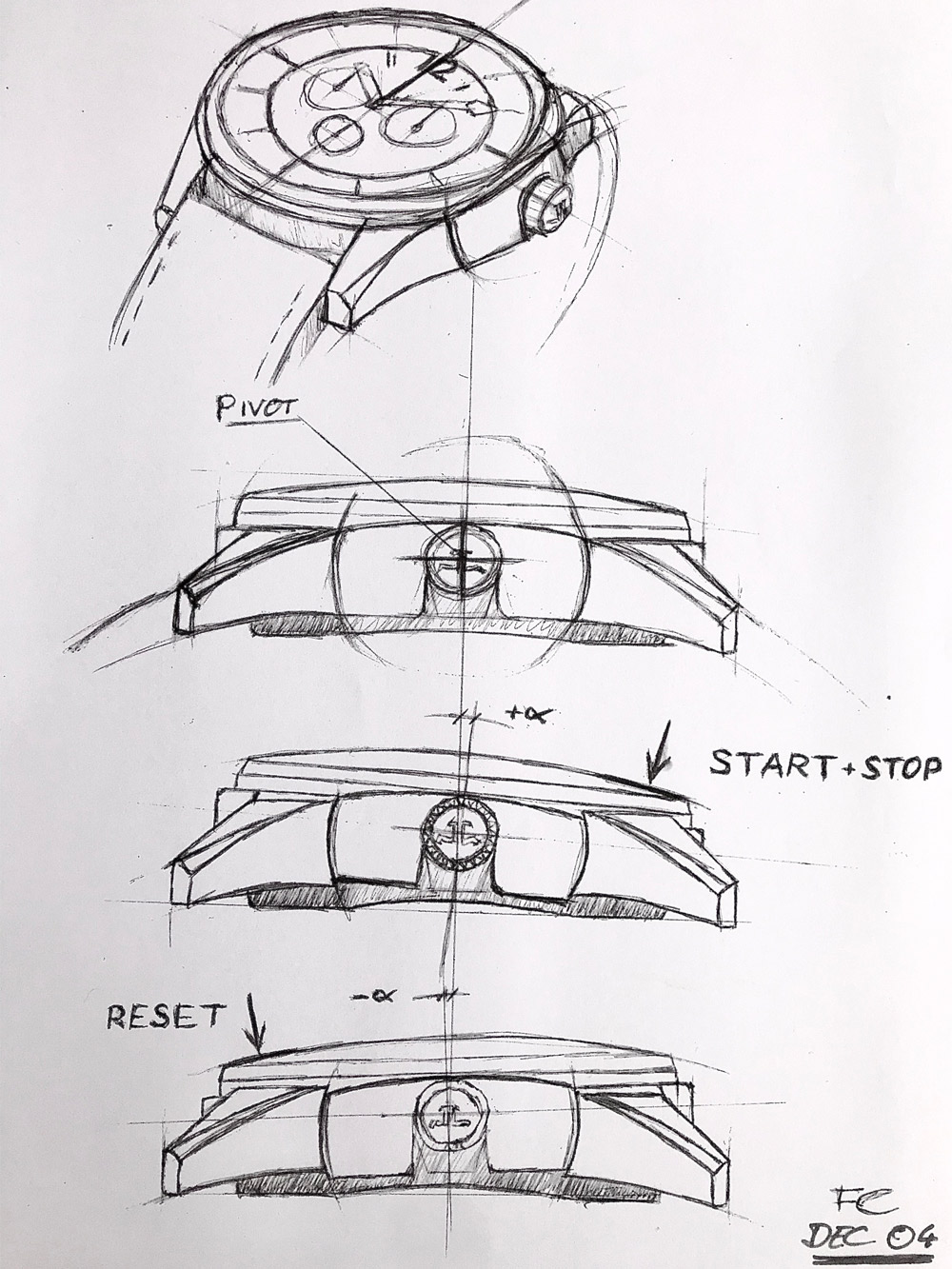 Aston Martin x Jaeger-LeCoultre AMVOX Sketch 2004