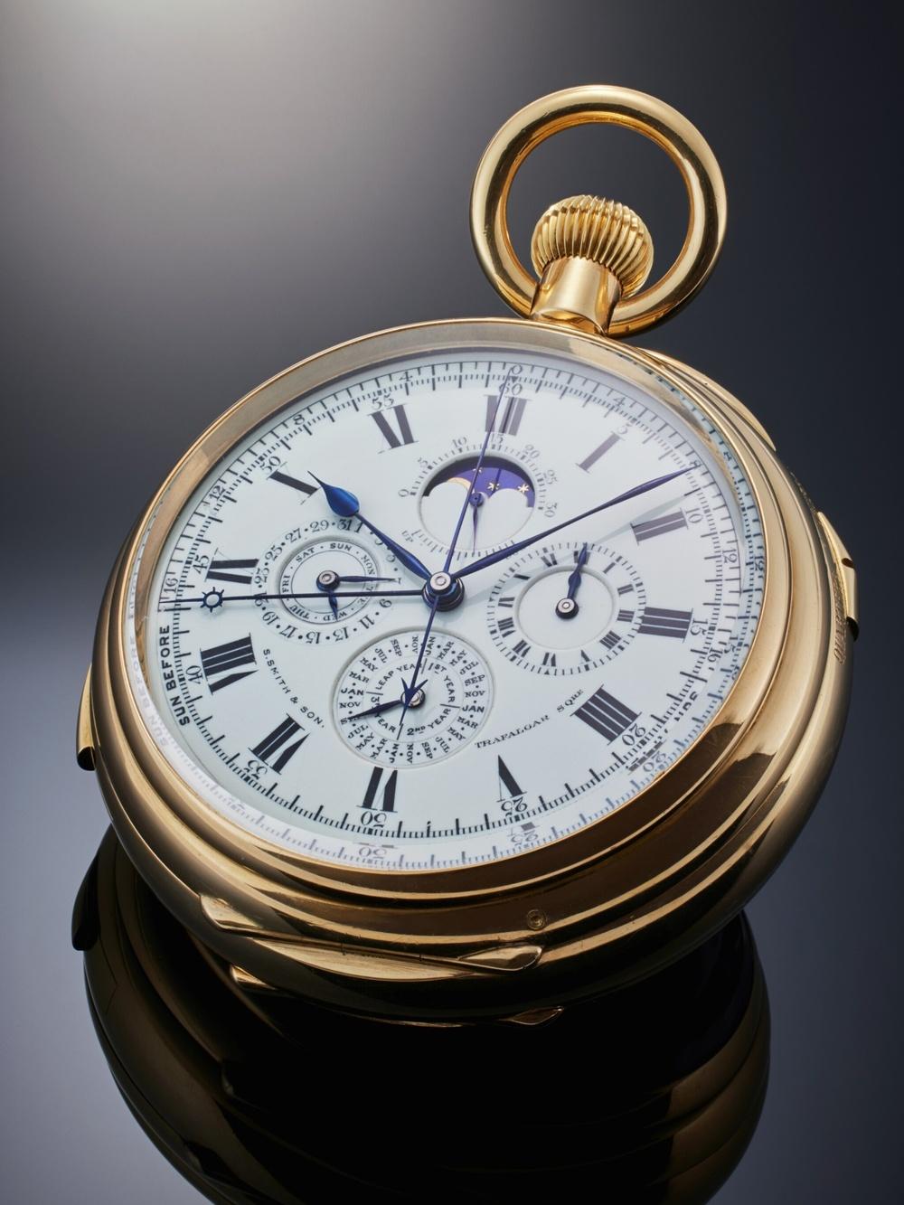Audemars Piguet Grosse Piece 18k high complications pocket watch. Photo credit Sotheby’s