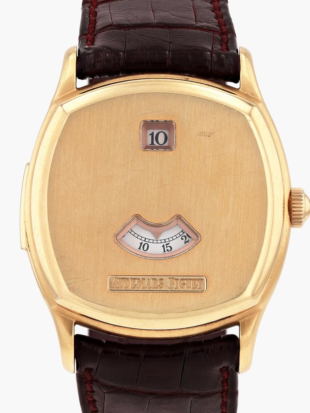Audemars Piguet, John Schaeffer, ref. 25798OR, 18k pink gold minute repeater and jumping hours wristwatch from c.1995