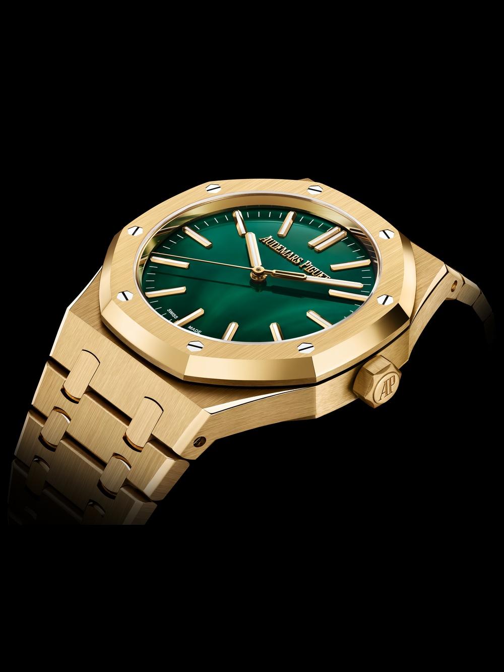 Audemars Piguet Royal Oak Selfwinding 41 Yellow Gold Malachite