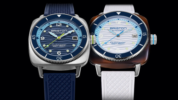 Briston Launch Clubmaster Legend Diver Ocean with Three-Dimensional Wave Dials