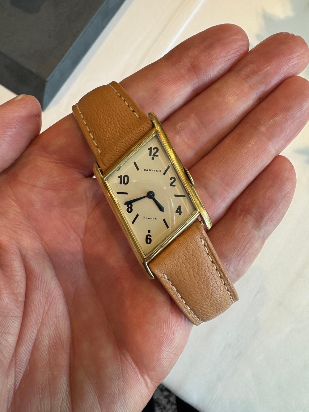 Cartier Parallélogramme asymmetrical wristwatch c.1937. Credit Author’s own photo