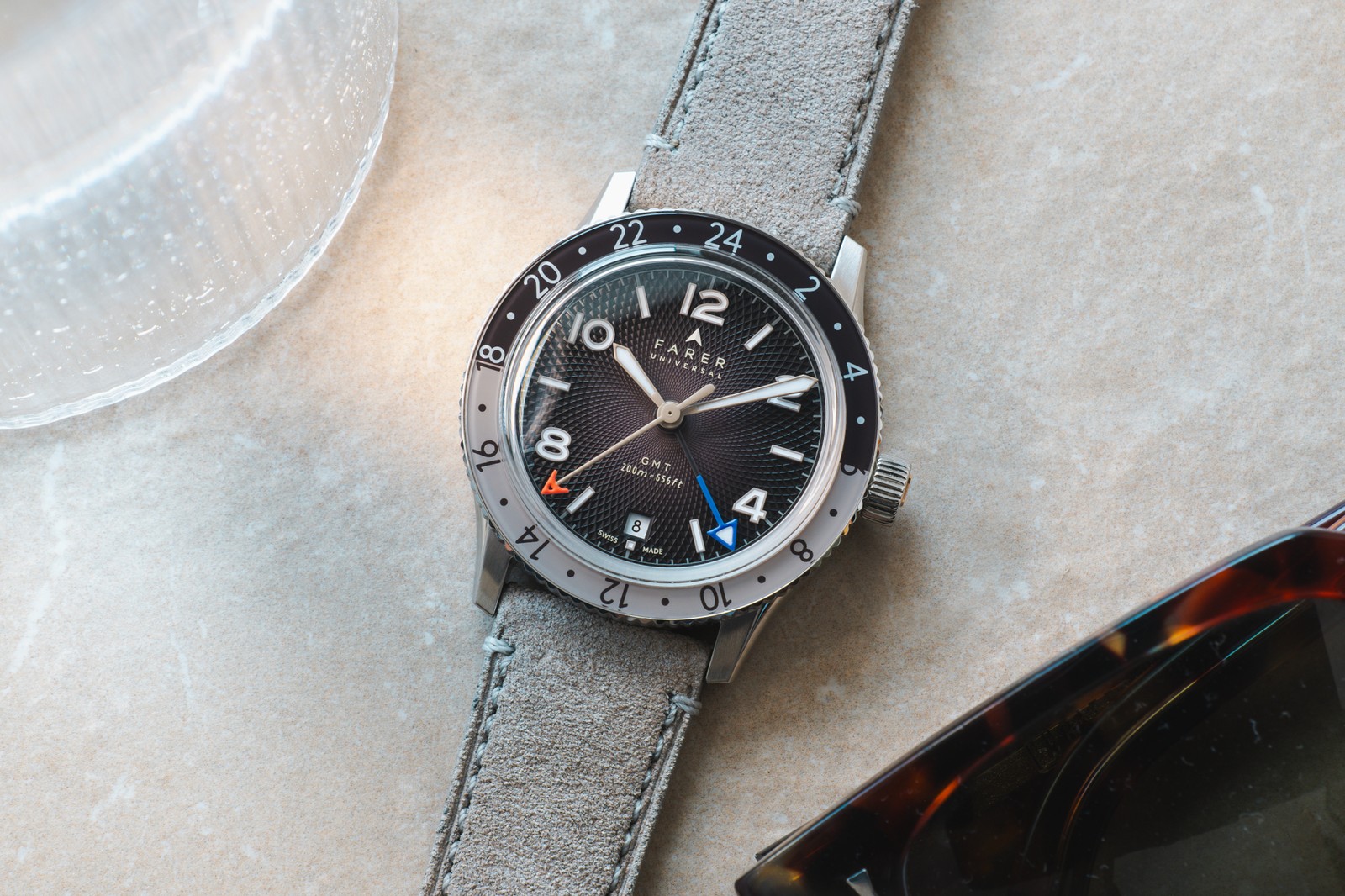 Farer Nevada Mocha GMT Bezel