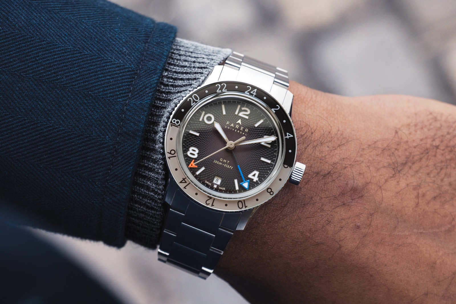 Farer Nevada Mocha GMT Bezel