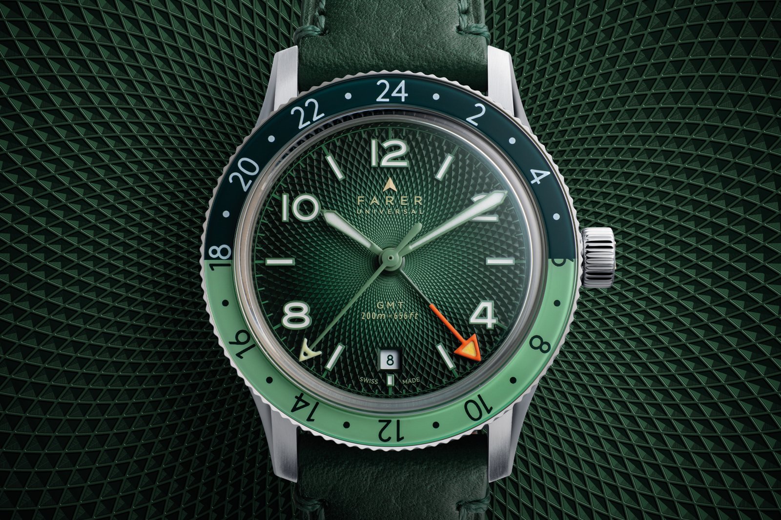 Farer Nevada Pine GMT Bezel